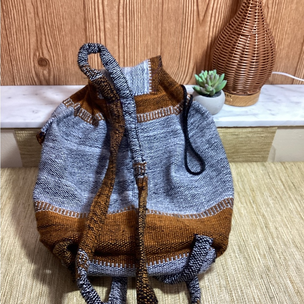 UCF Knights Brown and Gray Backpack Woven Boho - Picture 4 of 8